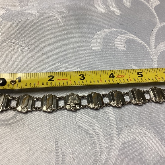 Sterling CREST , Link bracelet, vintage, beautiful designMOMS STUFF - Picture 11 of 13